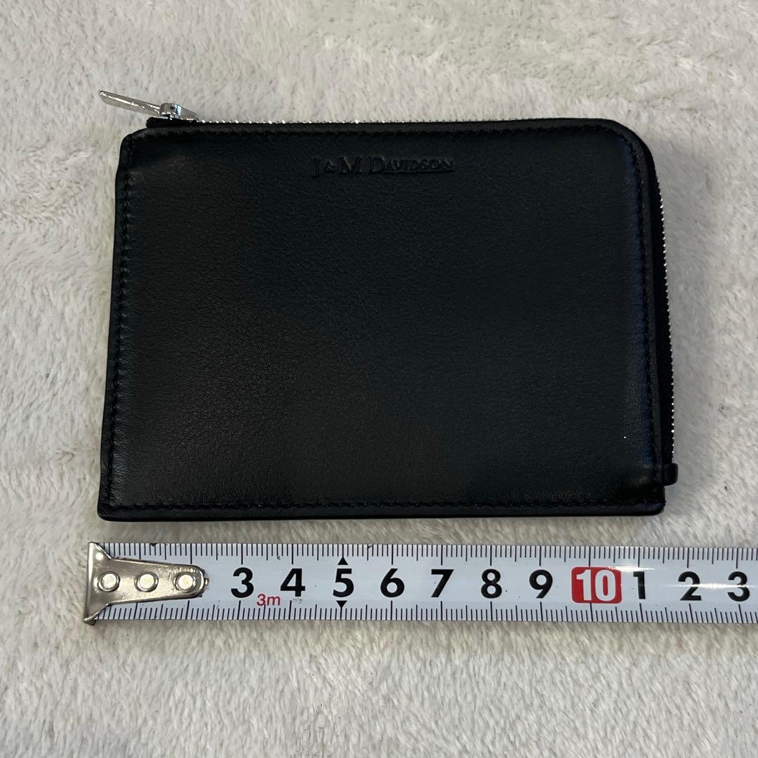 J&M Davidson L字ジップ カード ケース 財布　黒 レザー