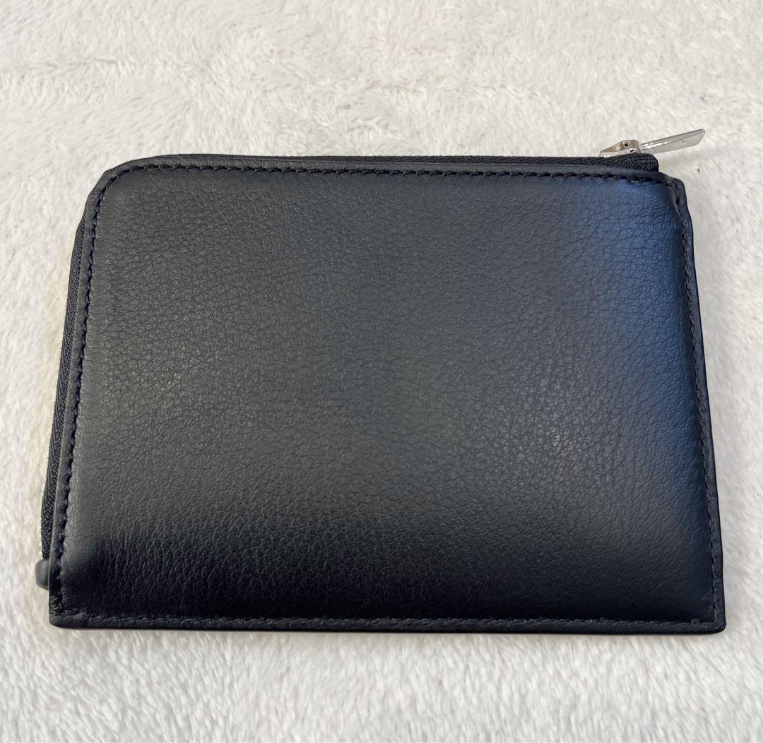 J&M Davidson L字ジップ カード ケース 財布　黒 レザー