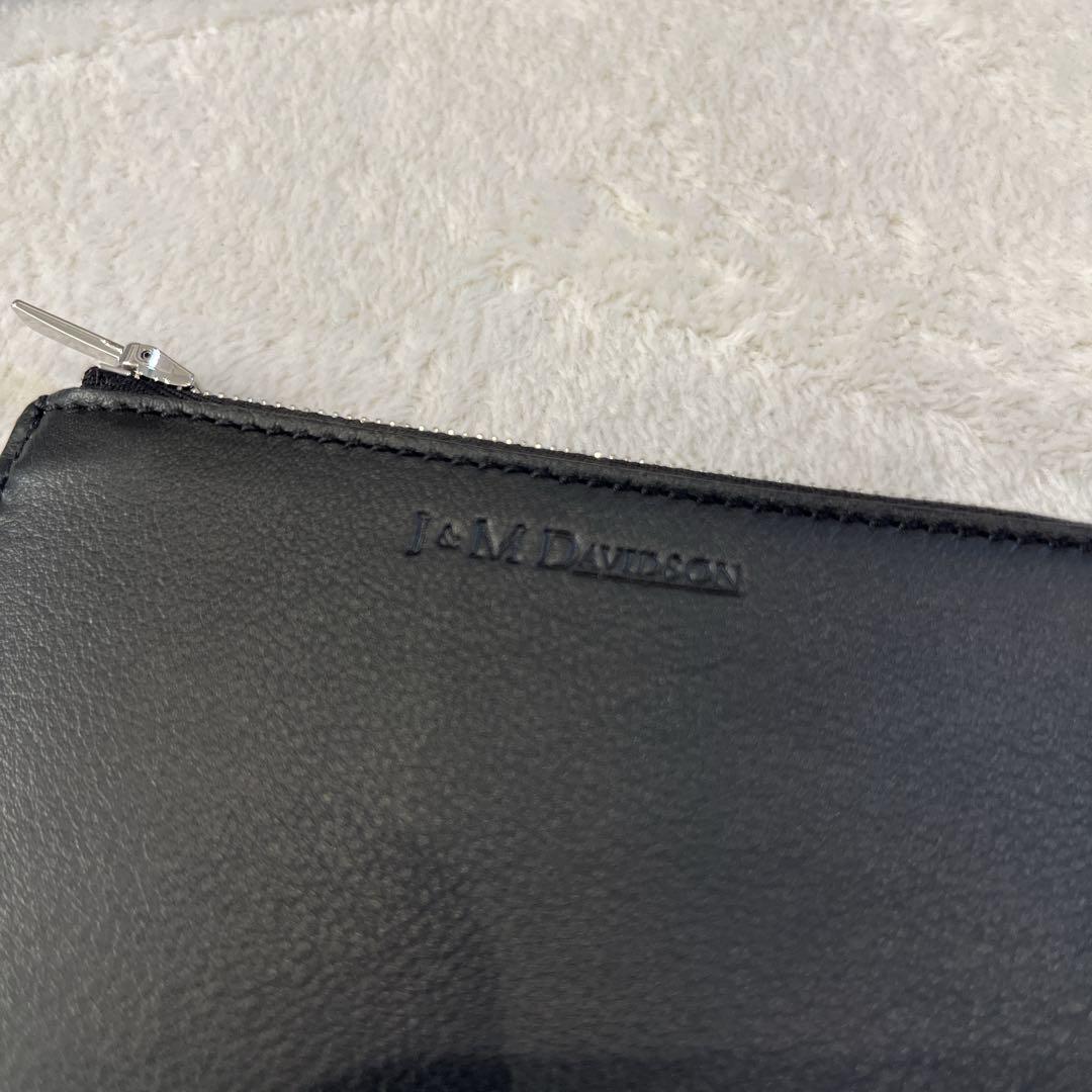 J&M Davidson L字ジップ カード ケース 財布　黒 レザー
