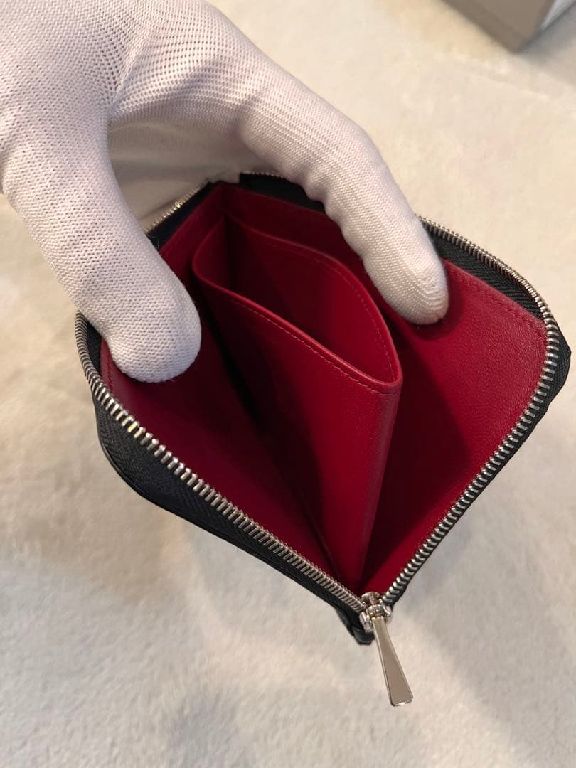 J&M Davidson L字ジップ カード ケース 財布　黒 レザー