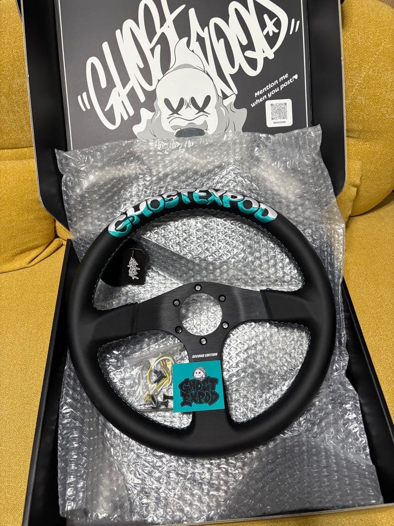 GHOST EXPOD ゴーストエキスポッド ステアリング Tiffanyカラー
