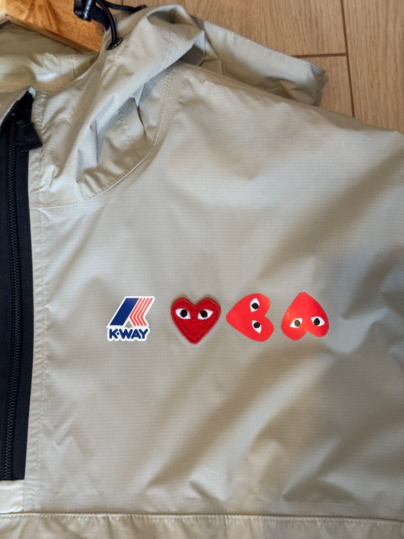 K-WAY PLAY COMME des GARÇONS ナイロンジャケットXL