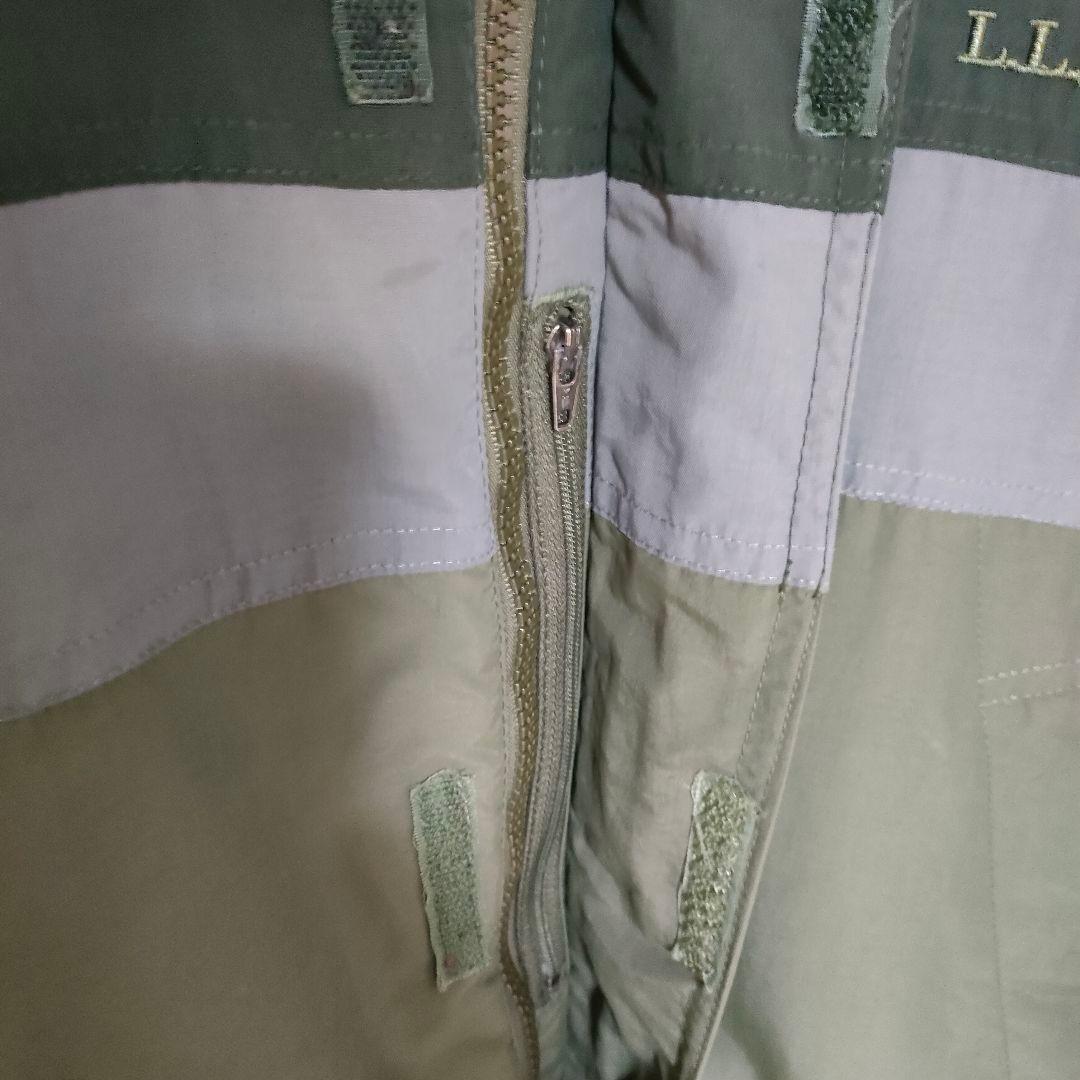 エルエルビーン マウンテンパーカー ナイロンジャケット 刺繍ロゴ XL 緑