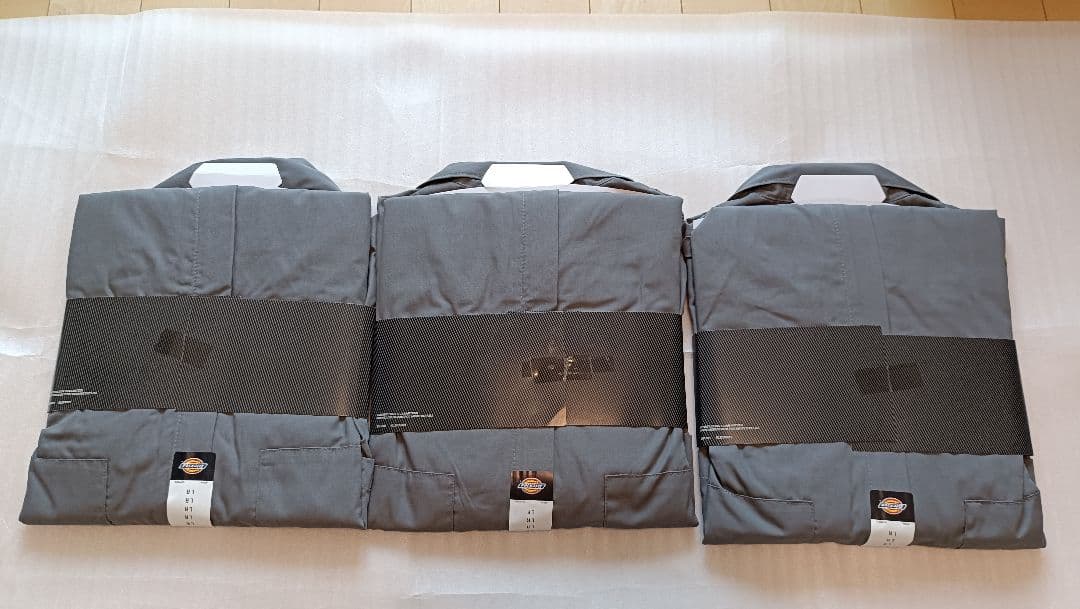 新品未使用　ディッキーズ 半袖 つなぎ L カバーオール グレー Dickies