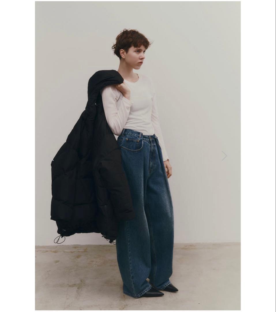 マチャットmachattウエストタックデニム今季発売！38試着のみ！