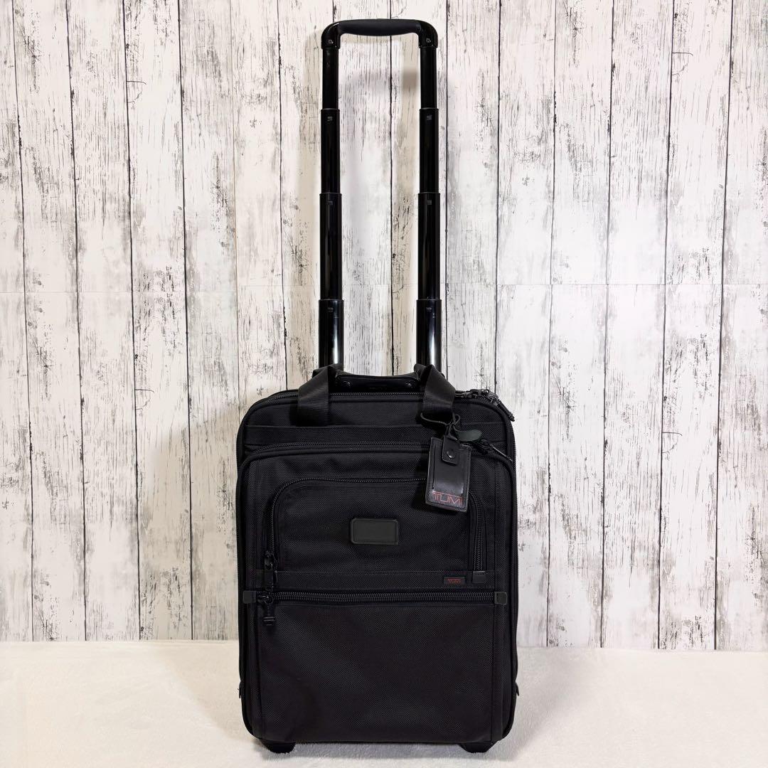 TUMI PCポーチ付き キャリーケース トラベルバッグ 2輪 出張 タイヤ良好