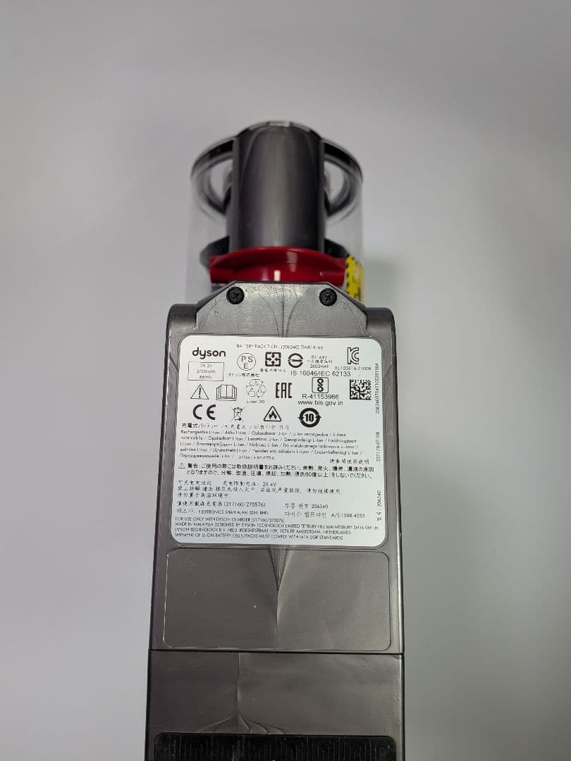be342　60分　ダイソン　コードレス　SV12　稼働品　分解洗浄済　動作保証