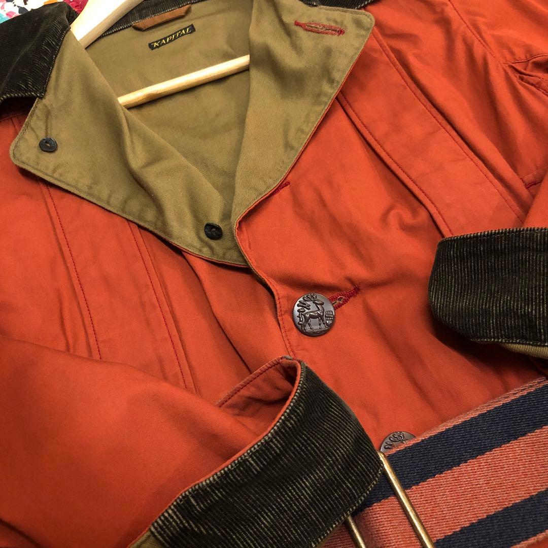 KAPITAL kapital キャピタル 動物ボタン ハンティングジャケット
