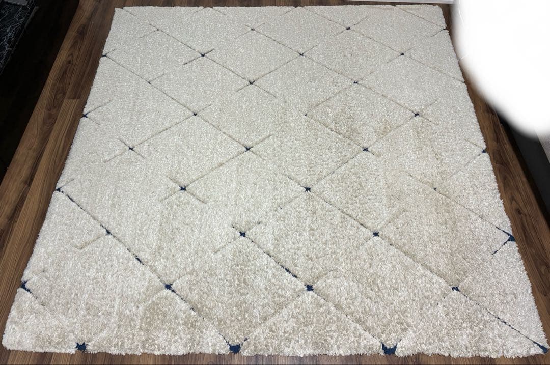 LOWYA シャギーラグ　ベージュ Mサイズ