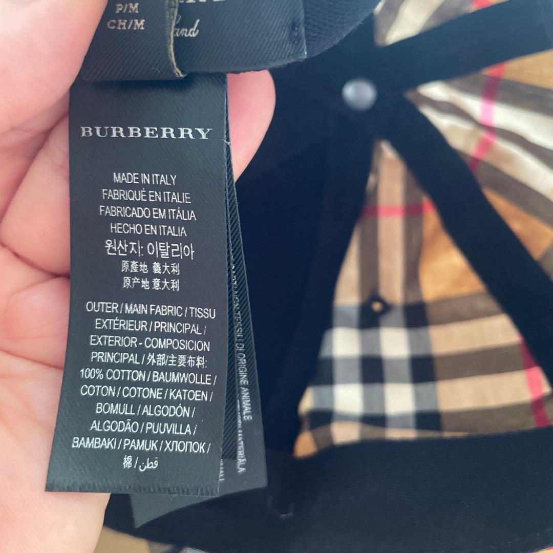 バーバリー チェック柄 ベースボールキャップ