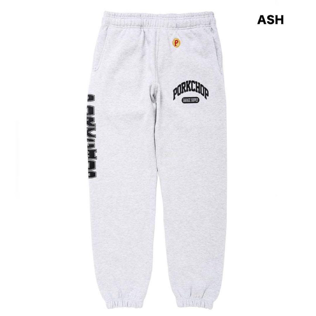 PORKCHOP スウェットパンツ アッシュ