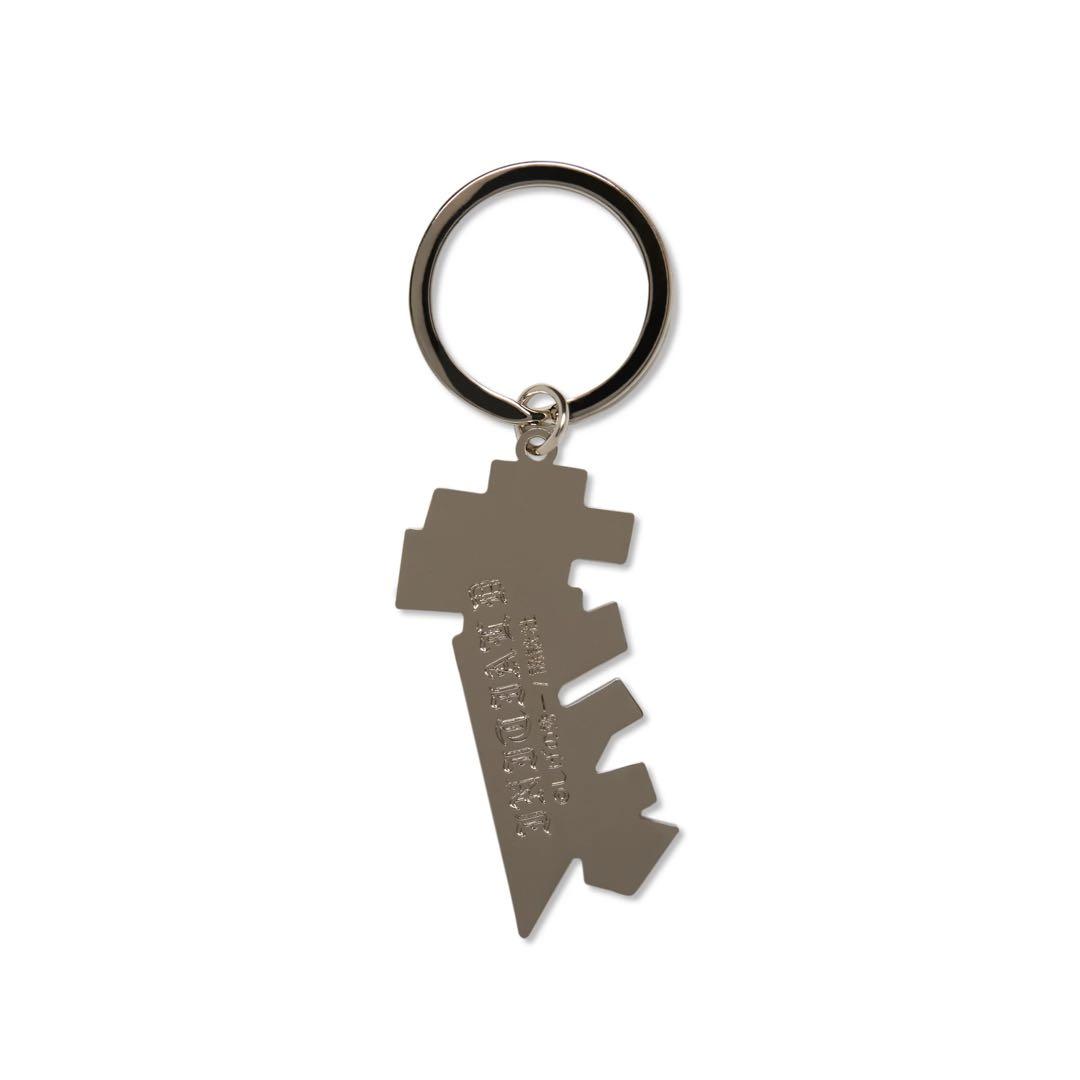 シルバー　black eye patch INITIAL D KEY RING