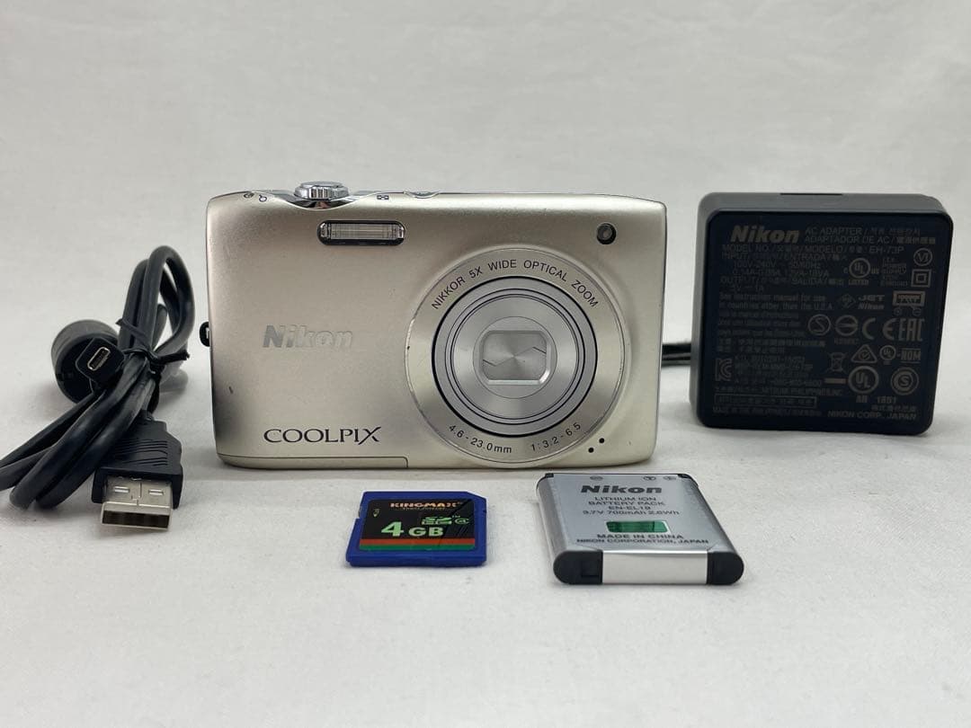 【美品・動作確認済】Nikon COOLPIX S3100 デジタルカメラ