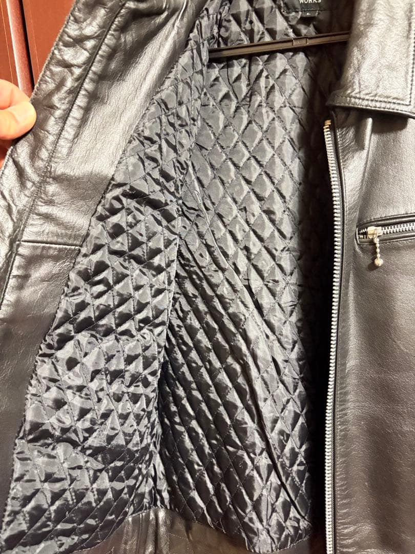 ホーンワークス コルセア 襟付きシングルライダース Lサイズ バッファロー