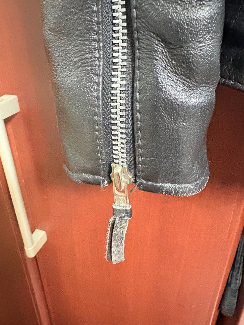 ホーンワークス コルセア 襟付きシングルライダース Lサイズ バッファロー