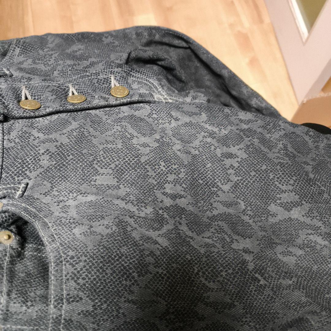 TORNADO MART パイソン柄 ジャガード フレアパンツ ベルボトム M