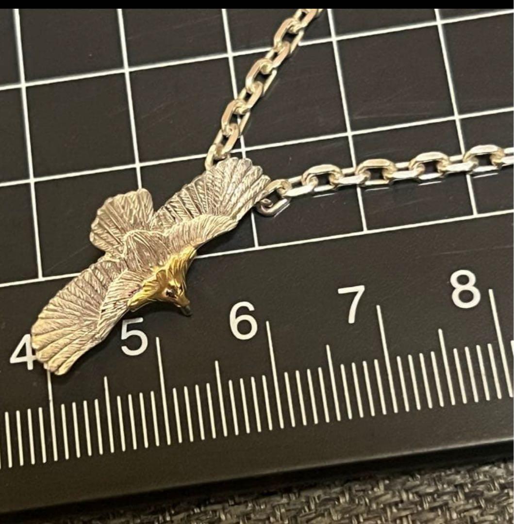 wildwood ワイルドウッド 頭K18イーグルペンダントチェーン付き50cm