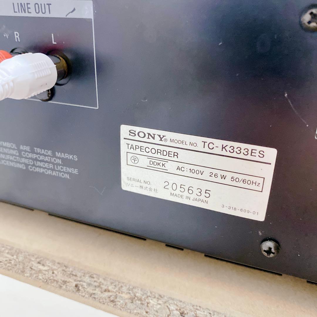 名機 SONY TC-K333ES 高級 ESシリーズ 3ヘッドカセットデッキ