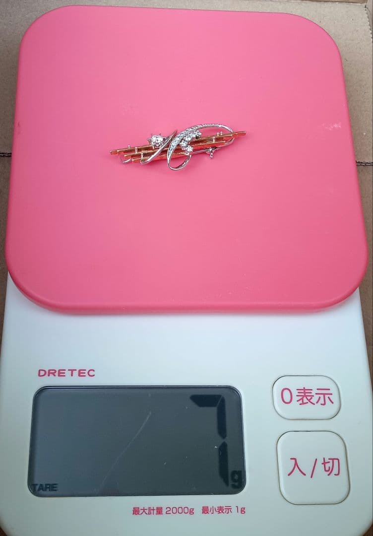 エ*ル様 新品 天然ダイヤモンド 計0.37ct Pt900 K18 K14WG