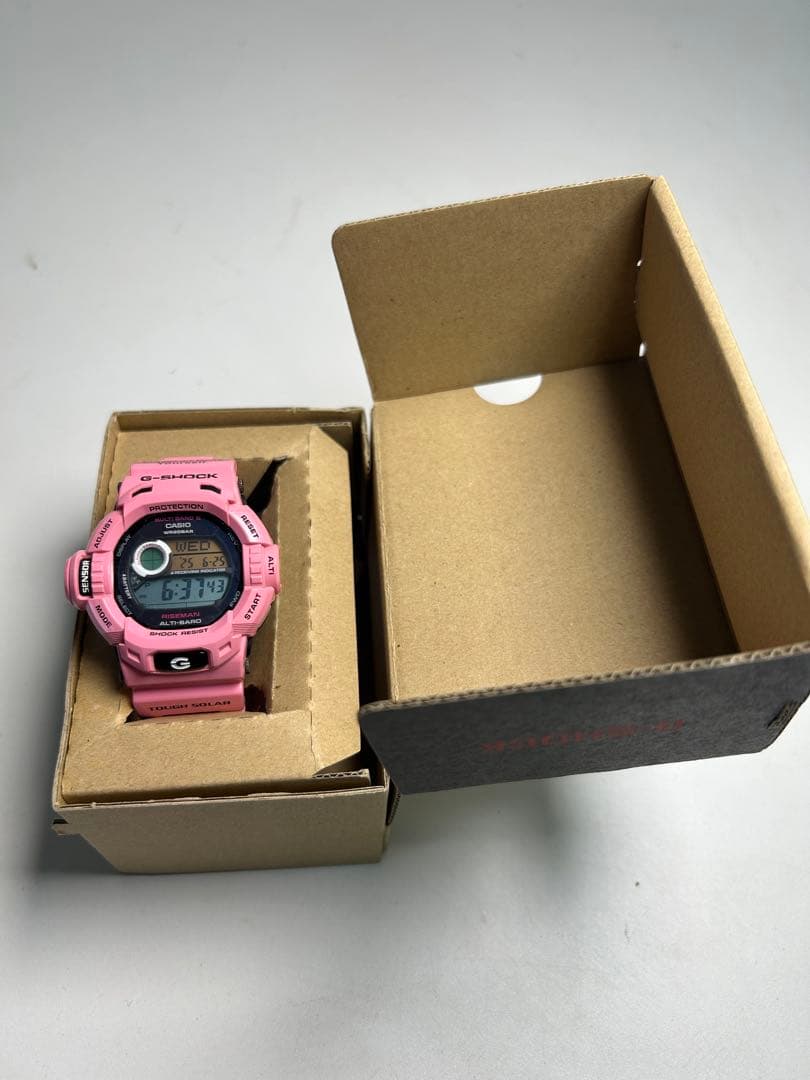 美品 G-SHOCK GW-9200KJライズマン 限定 電波ソーラー ピンク