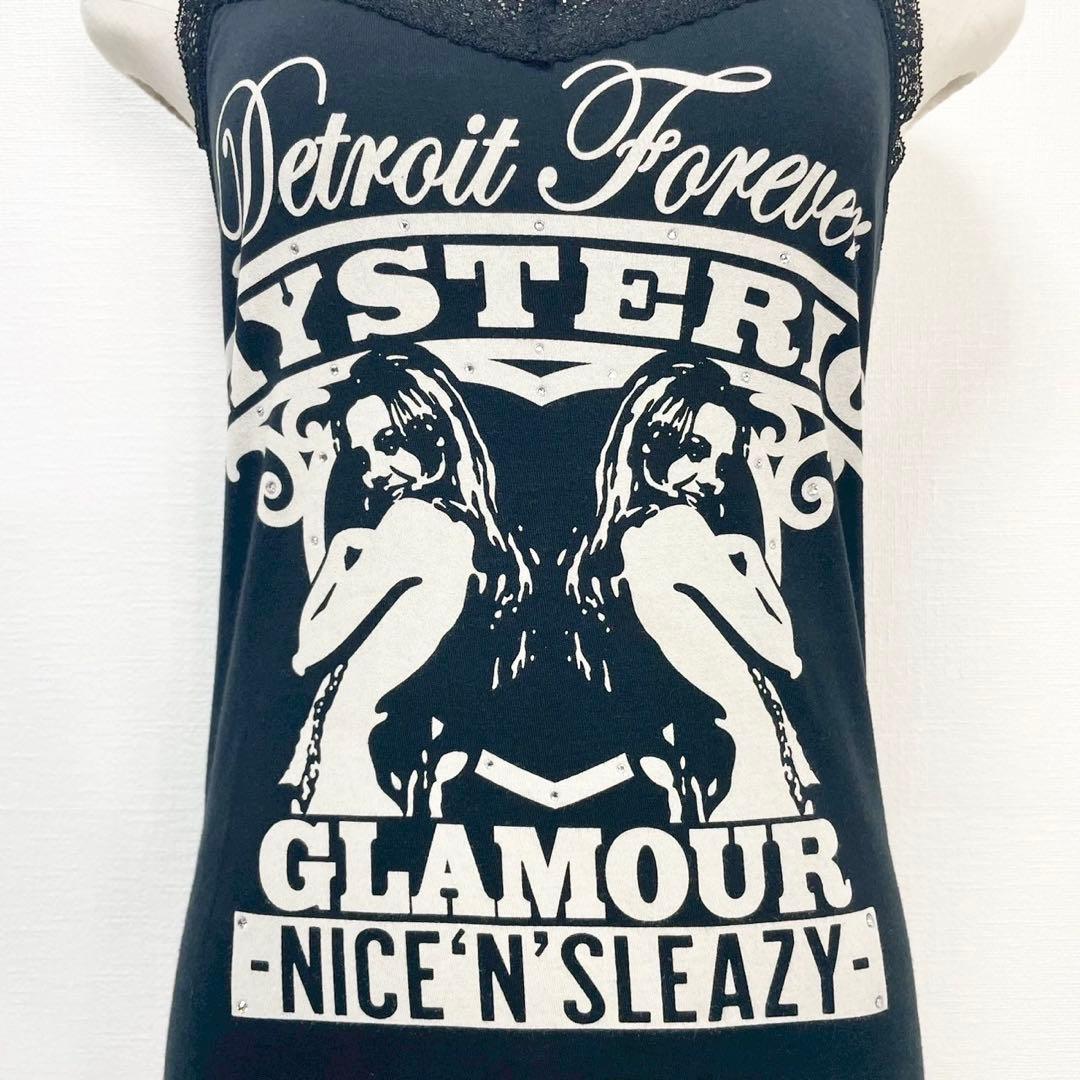 y2k❤️00s HYSTERIC GLAMOUR ヒスガールロゴ レース キャミ