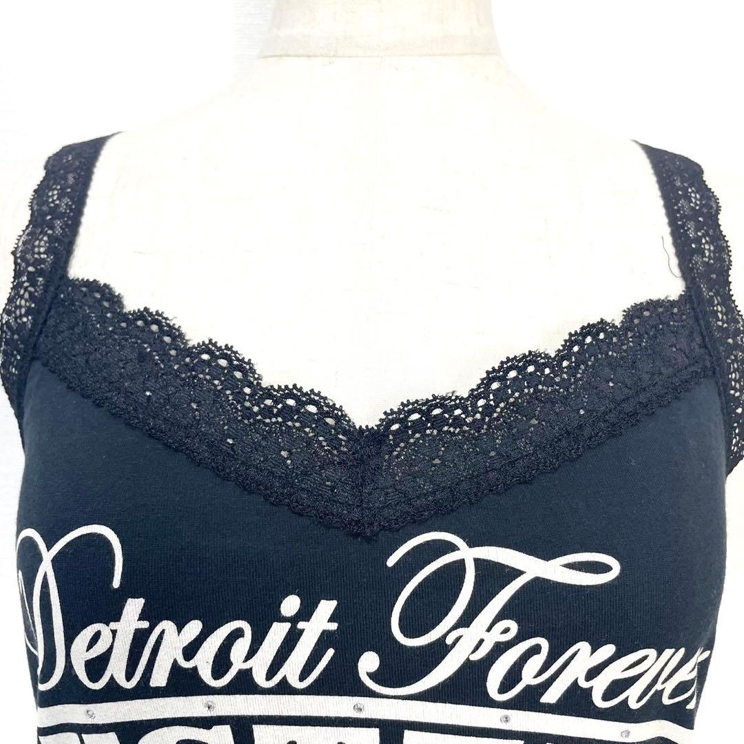 y2k❤️00s HYSTERIC GLAMOUR ヒスガールロゴ レース キャミ