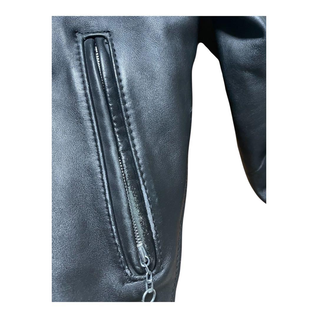Schott ショット ライナー付 レザー シングルライダースジャケット 34
