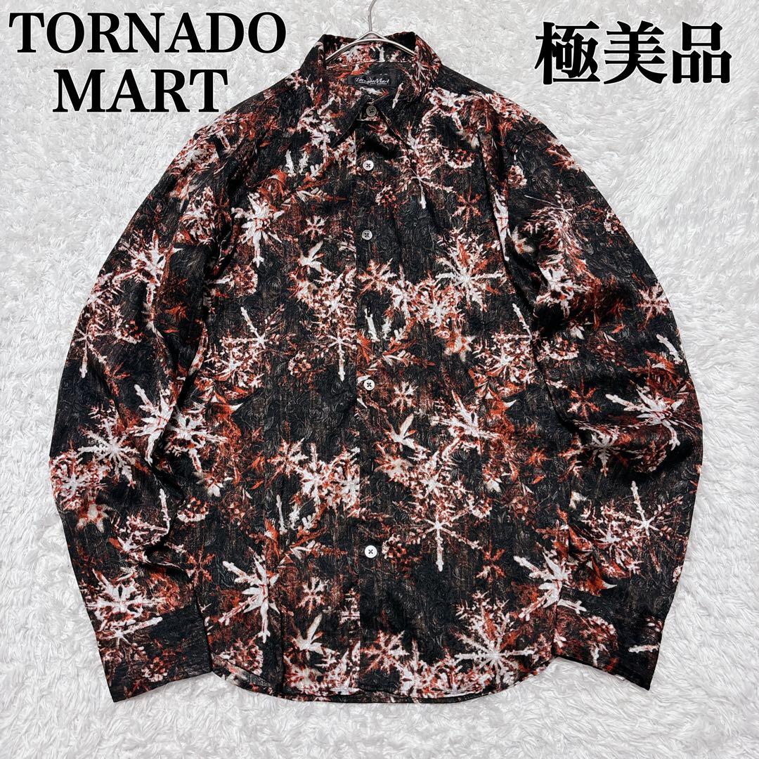極美品✨トルネードマート スノーフラワー柄 長袖シャツ 総柄 00s y2k M