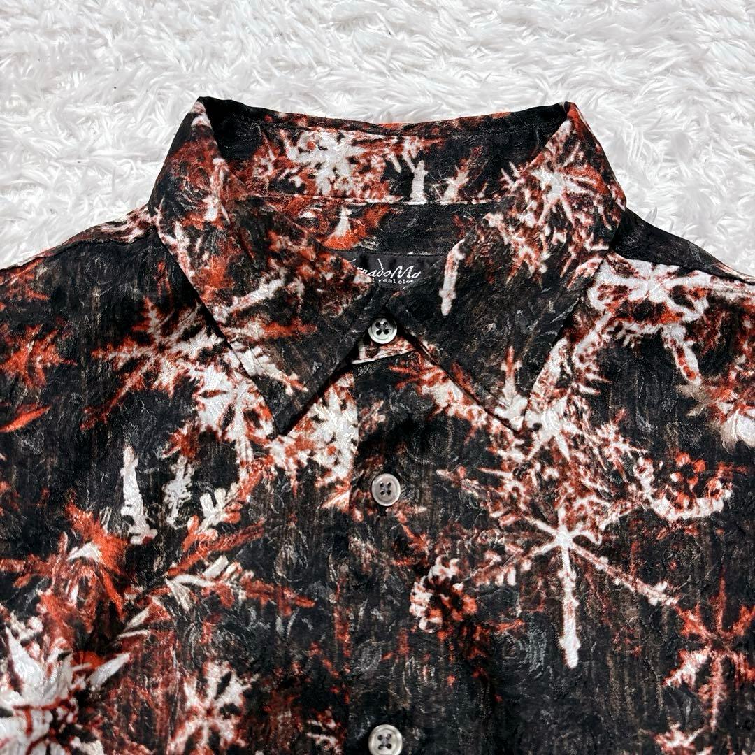 極美品✨トルネードマート スノーフラワー柄 長袖シャツ 総柄 00s y2k M