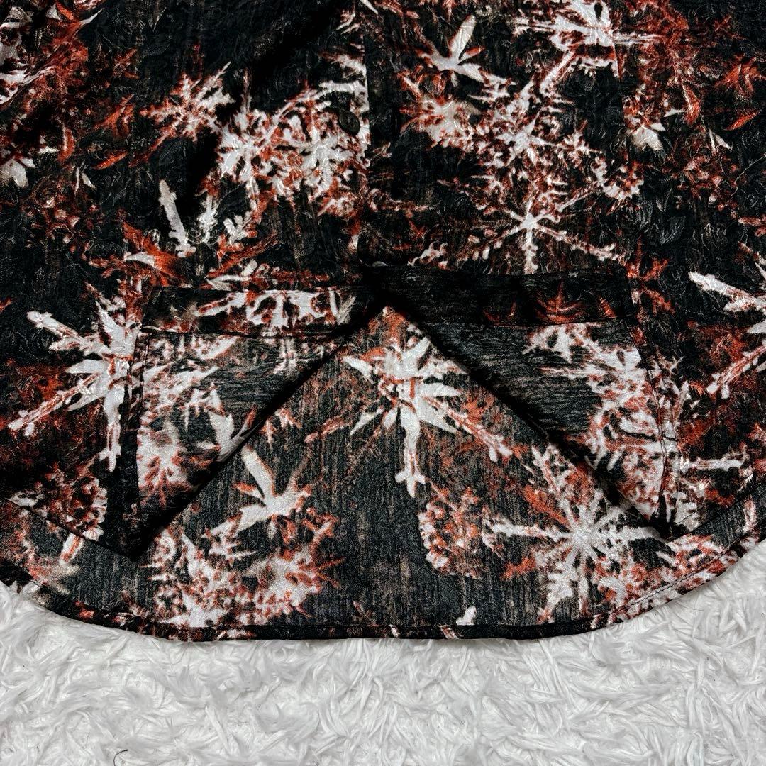 極美品✨トルネードマート スノーフラワー柄 長袖シャツ 総柄 00s y2k M