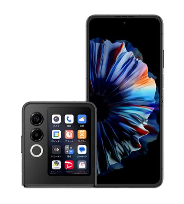 新品 SIMフリー nubia Flip 2 A404ZT ブラック ZTE