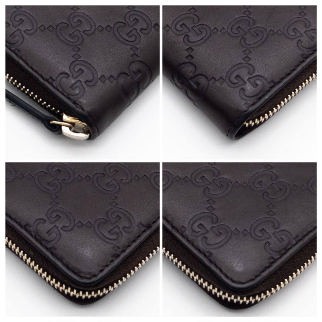 【極美品】GUCCI ケース　グッチシマ　小銭入れ　ダークブラウン