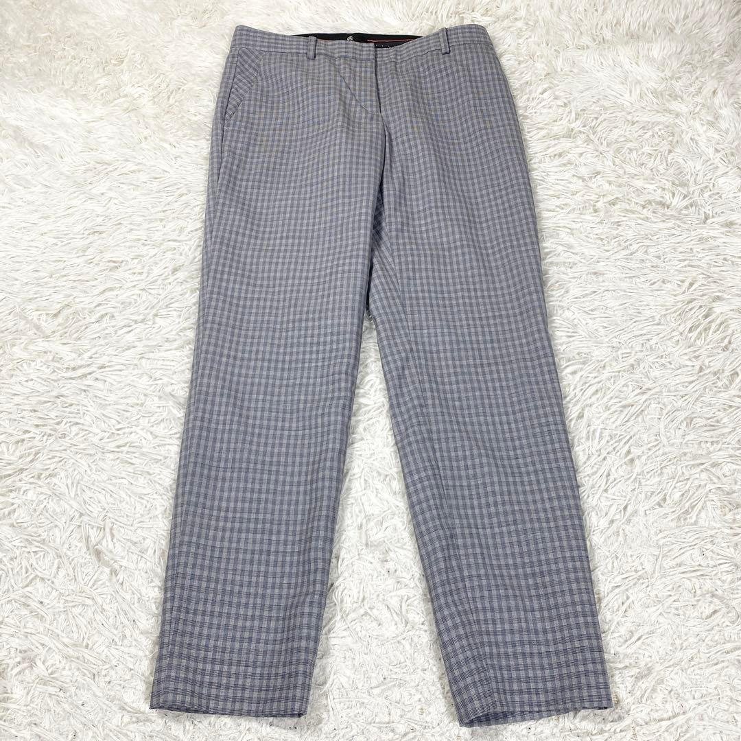 PSポールスミス グレー　チェック柄　サイズ38(M)