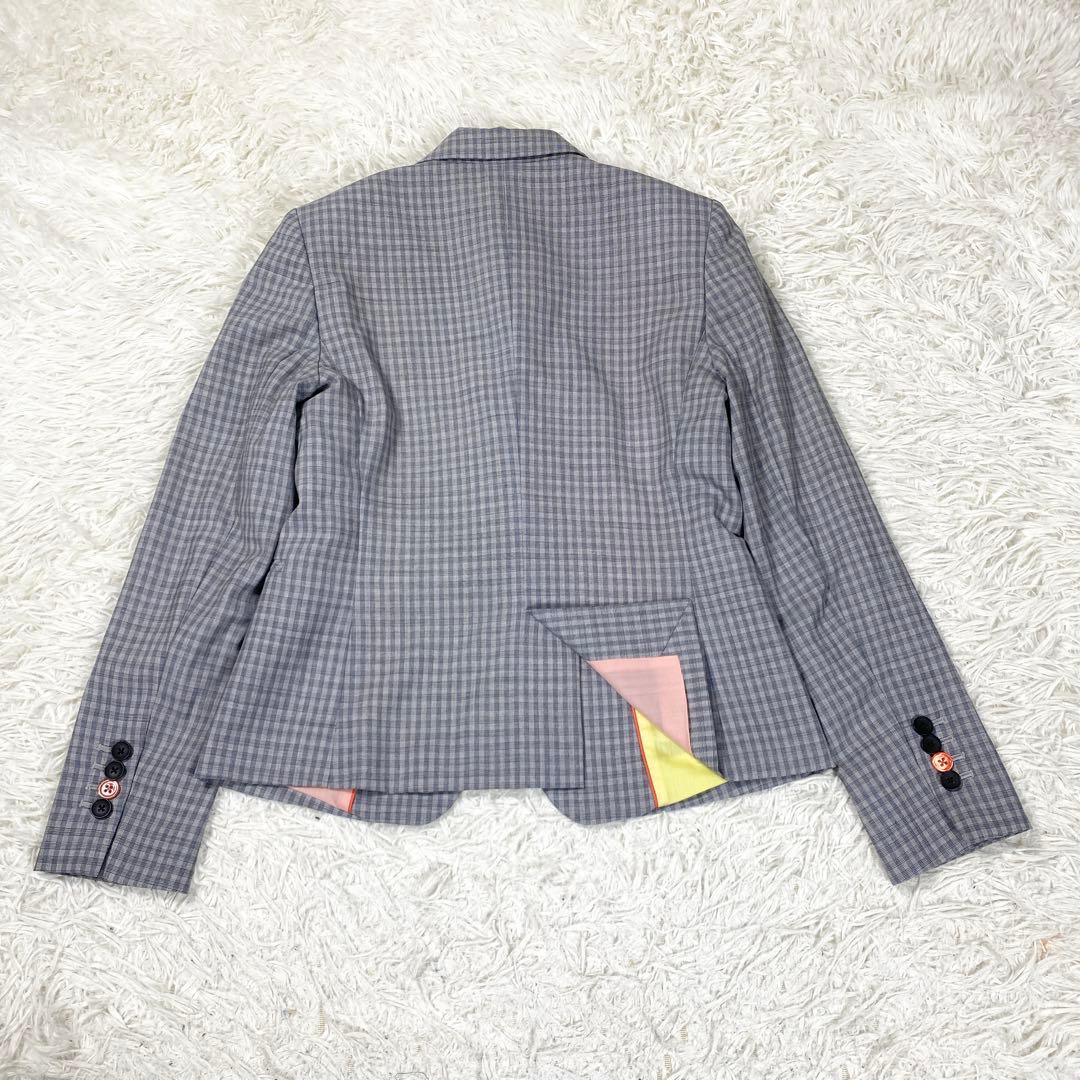 PSポールスミス グレー　チェック柄　サイズ38(M)