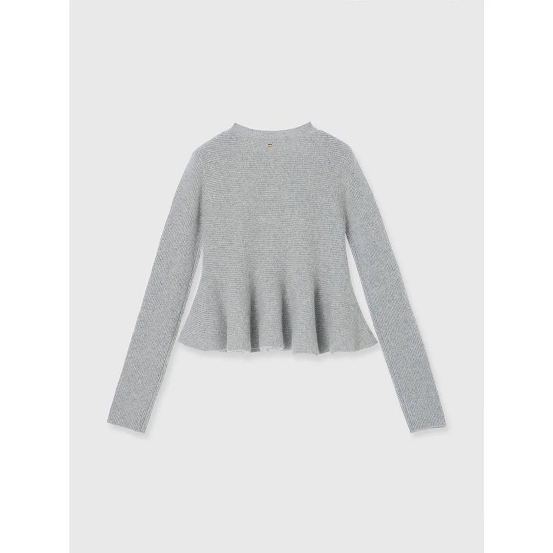 希少色！今季完売品✨anuans ペプラムショートニットトップスsize1グレー