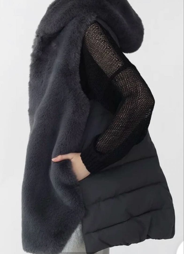 【新品】Agaフェイクファーベスト