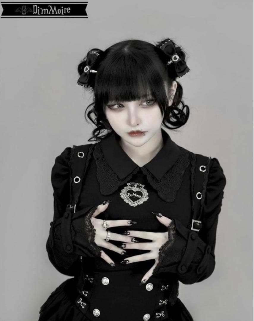 DimMoire ディムモアール おすましレース襟トップス ブラック 完売品