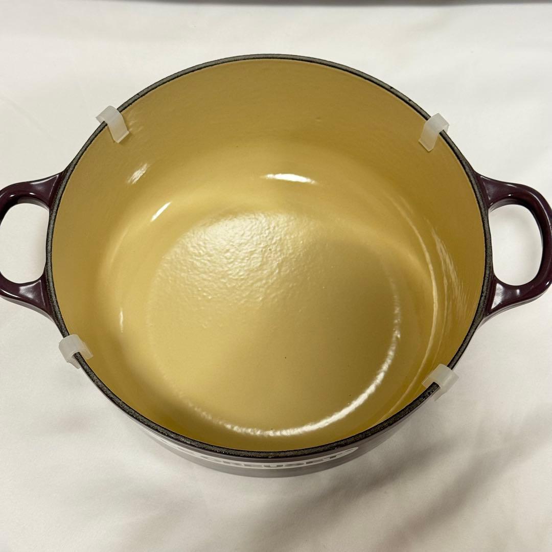 【希少カラー】LE CREUSET ココットロンド カシス20cm 両手鍋