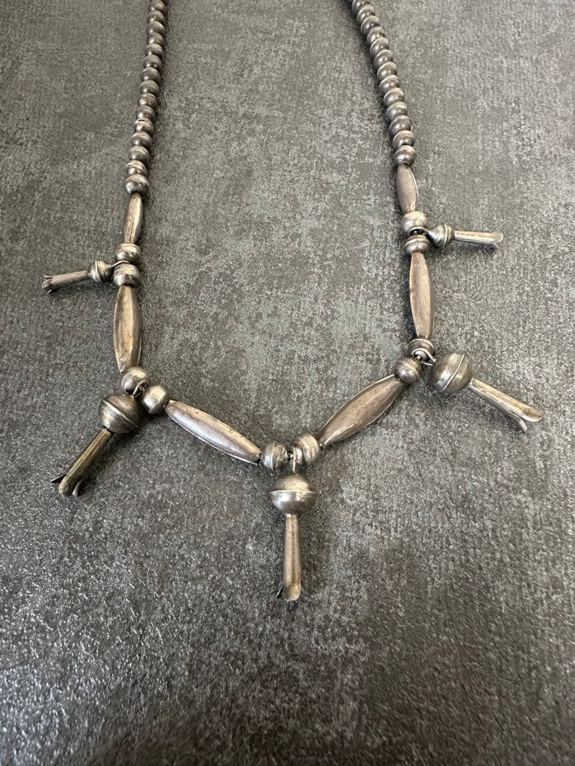 ナバホ族 スカッシュブロッサム ネックレス 30s インディアンジュエリー