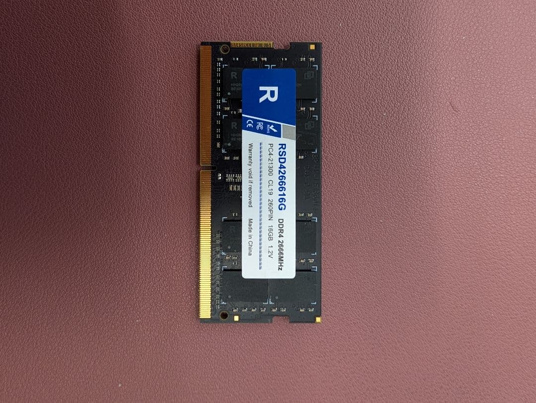 ノートパソコン メモリ DDR4 16GB