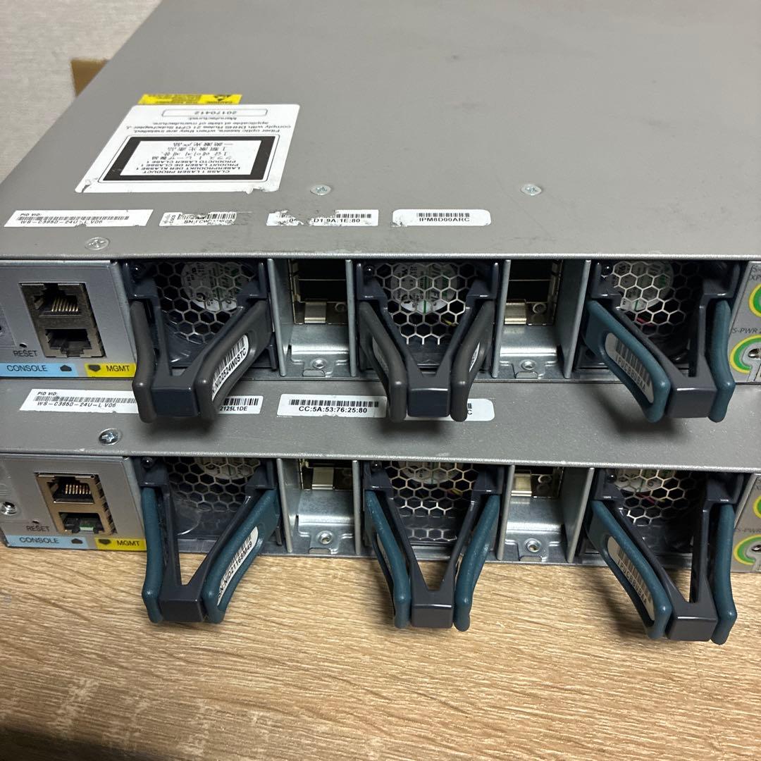 Cisco Catalyst WS-C3850-24U-L 2台