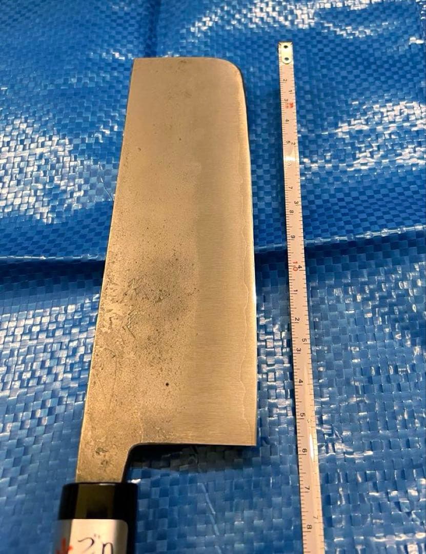【未使用】　藤原照康作　菜切包丁　なしじ　165mm ②