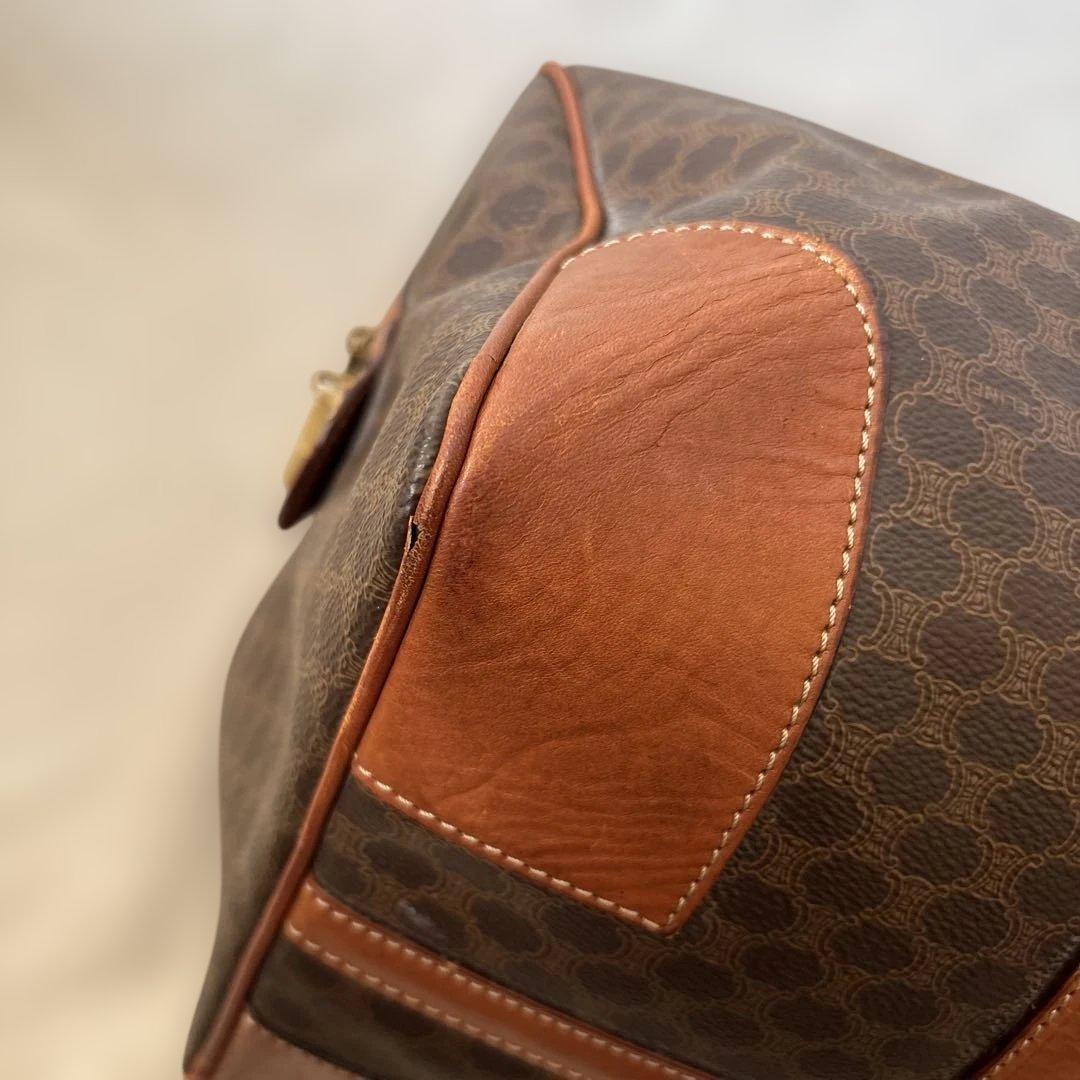 セリーヌ ボストンバック 大容量 マカダム柄 トリオンフ PVC 旅行 出張