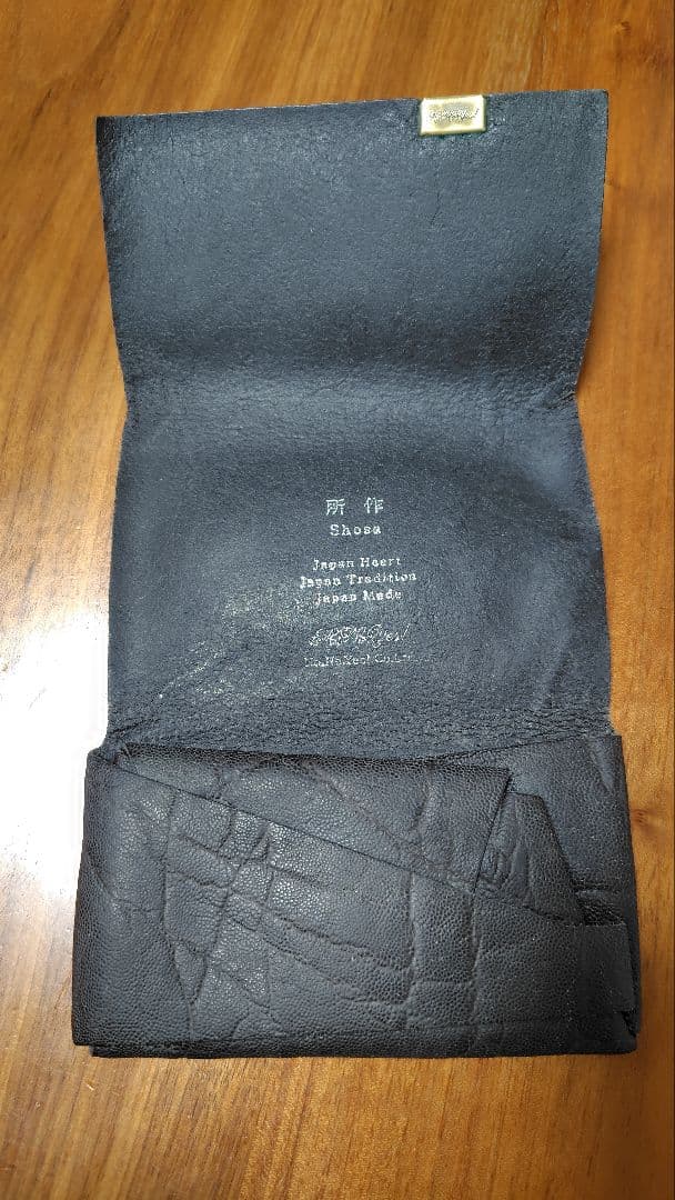 所作 shosa 象革 エレファントレザー ケースエキゾチックレザー財布