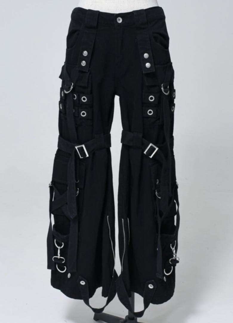 た*う様 REFLEM 2024aw ブラックワイドフレアデニム　地雷系