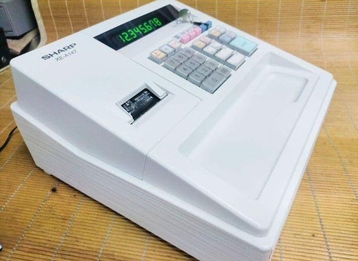 シャープレジスター　XE-A147　PC連携売上管理フル設定無料　313101