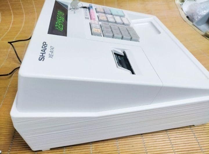 シャープレジスター　XE-A147　PC連携売上管理フル設定無料　313101