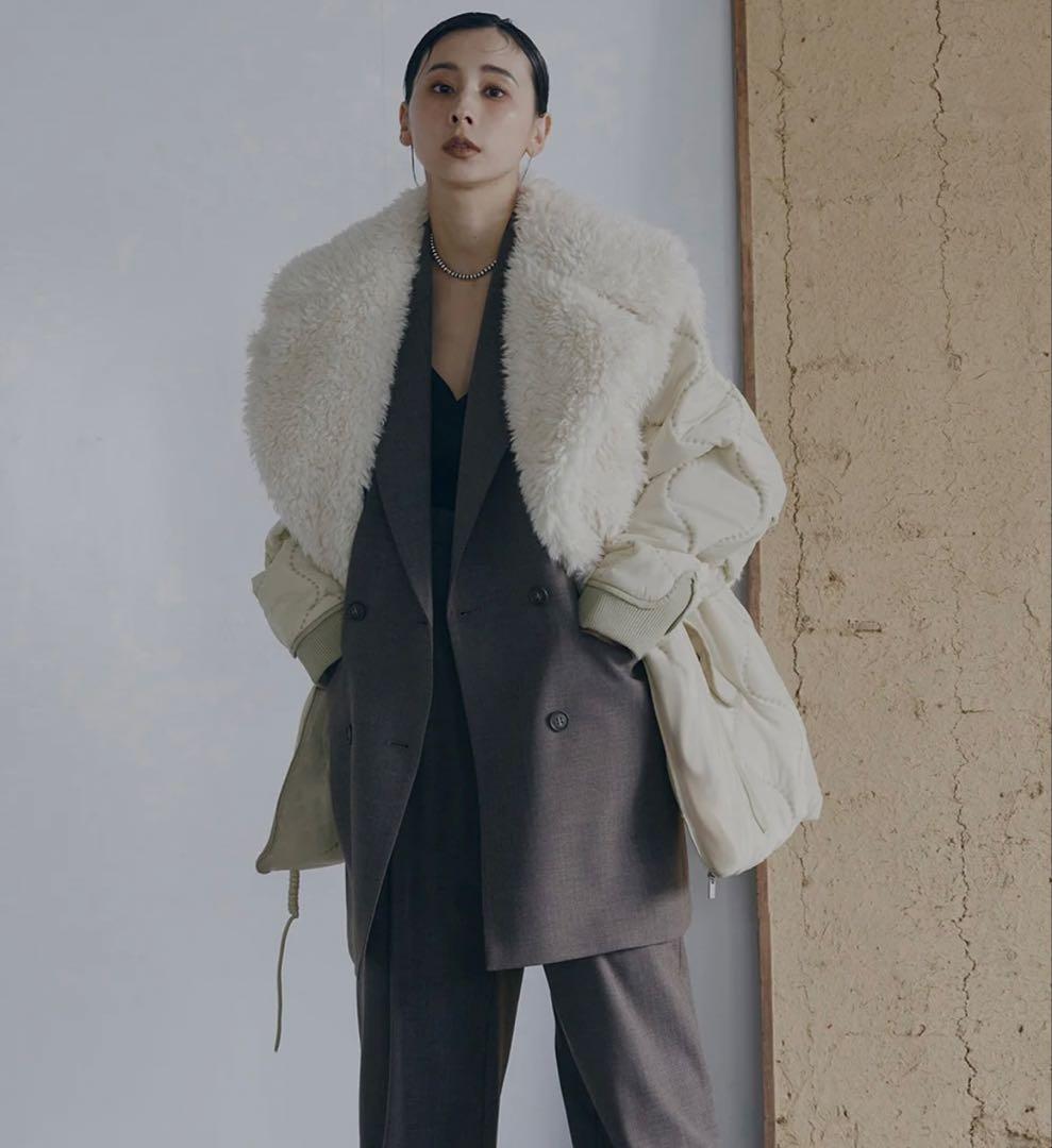 ジャケット・アウター ameri vintage Boa VEST SET QUILTING COAT