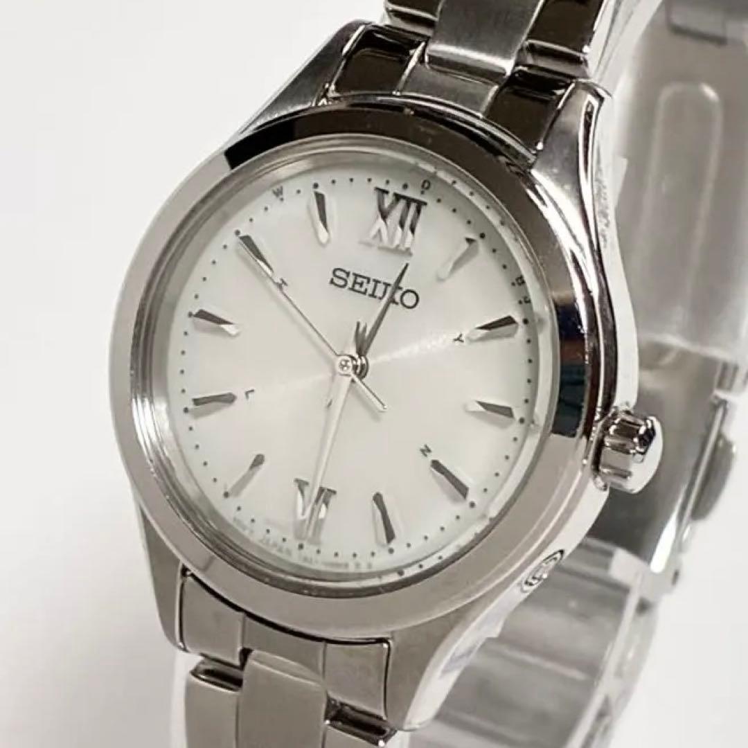 極上品 SEIKO セイコー 電波ソーラー 腕時計 レディース 稼働品