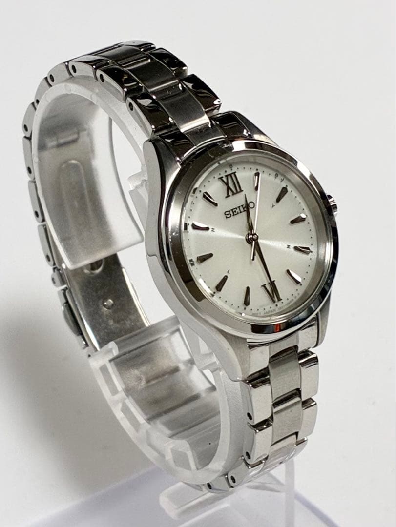 極上品 SEIKO セイコー 電波ソーラー 腕時計 レディース 稼働品